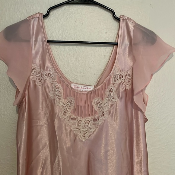 OSCAR DE LA RENTA Pink Label Satin Dress - Picture 2 of 3